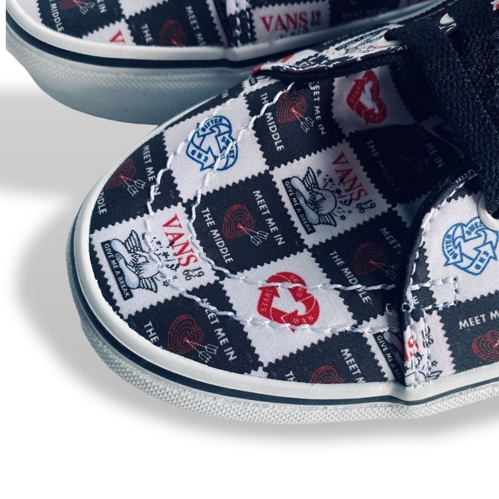 Vans SK8 Hi Tapered Love Letters Black/White Men's Classic Skate Shoes S… - Picture 7 of 11